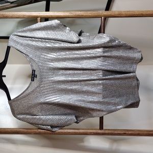 Kim and Cami Silver and Bronze Top Size Medium